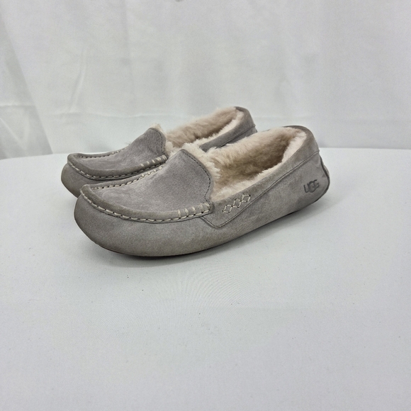 UGG Women's Tan Suede Slippers - Picture 2 of 10